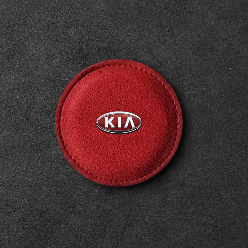 1 buc 2025 Modă Nou Suport de pahar auto Pad PU Piele Slot Coaster antiderapant Mat Pentru KIA K5 K9 Sorento Ceed Sportage Carnival Stinger Forte Niro Cadenza