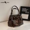 Large Capacity Shoulder Bag, Soft Leather Underarm Crossbody Bag, Street Style Hot Girl Tote Bag, Multi-pocket Commuter Bag