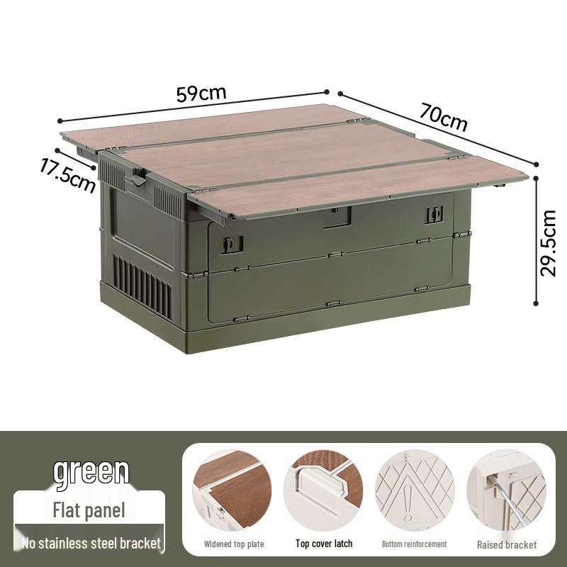 Camping Trunk Folding Storage Box for Outdoor and Picnic Organization