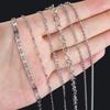 No Fade 1Meter Silver Color Stainless Steel Link Chains DIY Chain for Needlework Necklaces Bracelets Jewelry Making Accessories