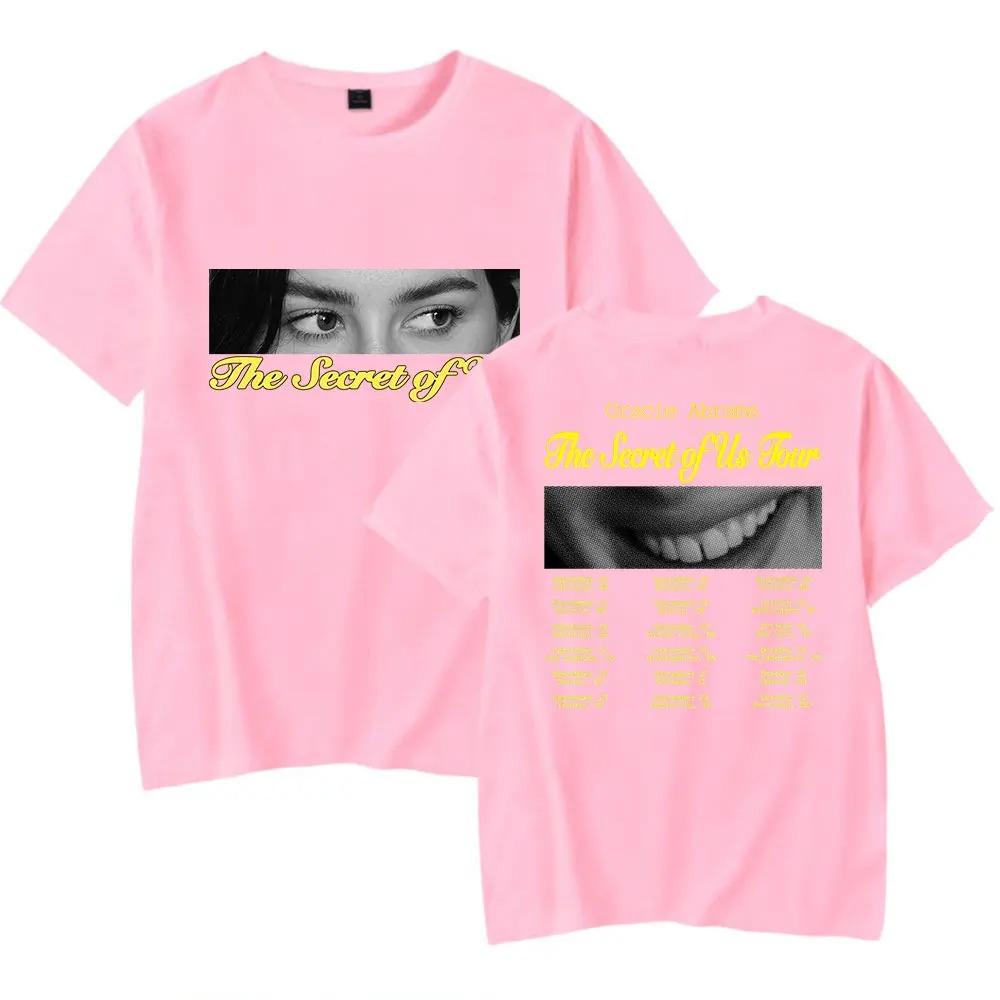 Gracie Abrams The Secret Of Us Tour T-Shirt Merch For Women/Men Unisex Summer Hiphop O-neck Short Sleeve Tshirt Tee Streetwear