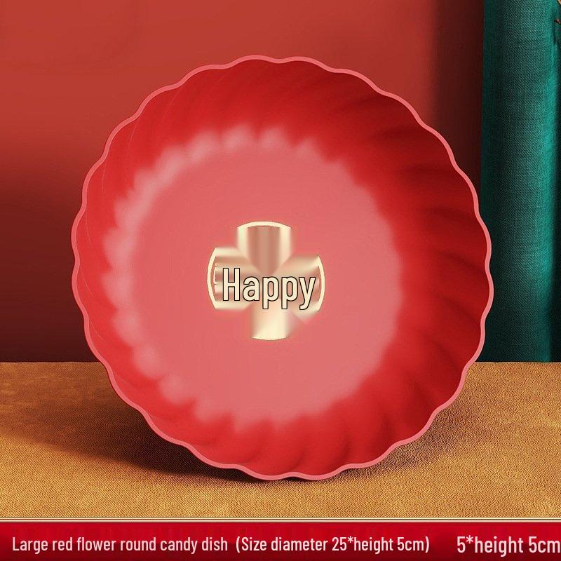 ZISIZ Red Wedding Fruit & Nut Platter