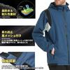 Men's Rain Suit Top and Bottom Set Blue XL Motorcycle Wear Outdoor Golf