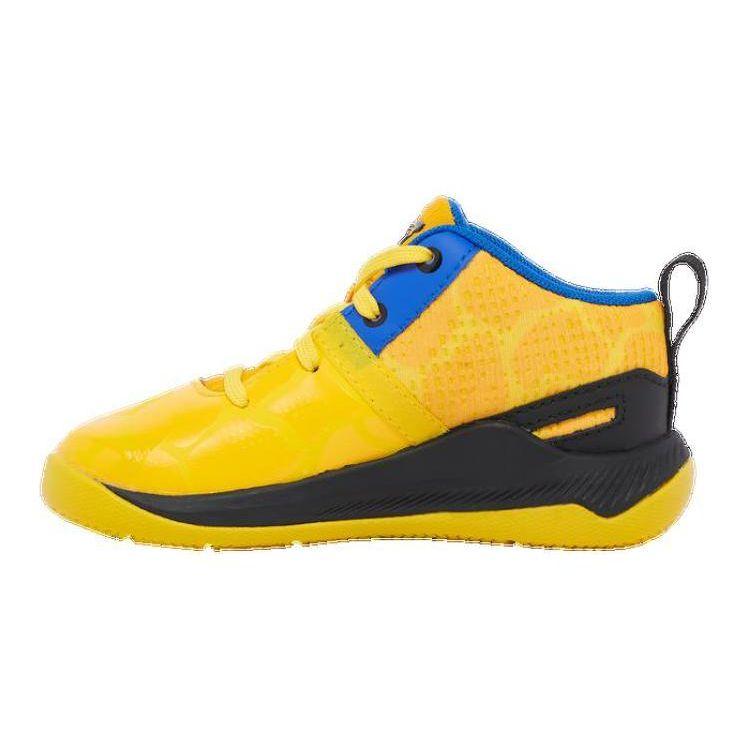 Under Armour Curry 2 Retro TD Double Bang Baby Sneakers Yellow Steeltown-Gold Taxi 3026304-700