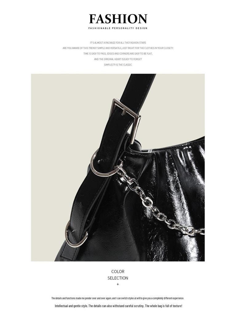 2025 Simple Underarm Bag: Large Capacity, All-match Fashion, Casual Commuter Shoulder Tote for Spring & Summer