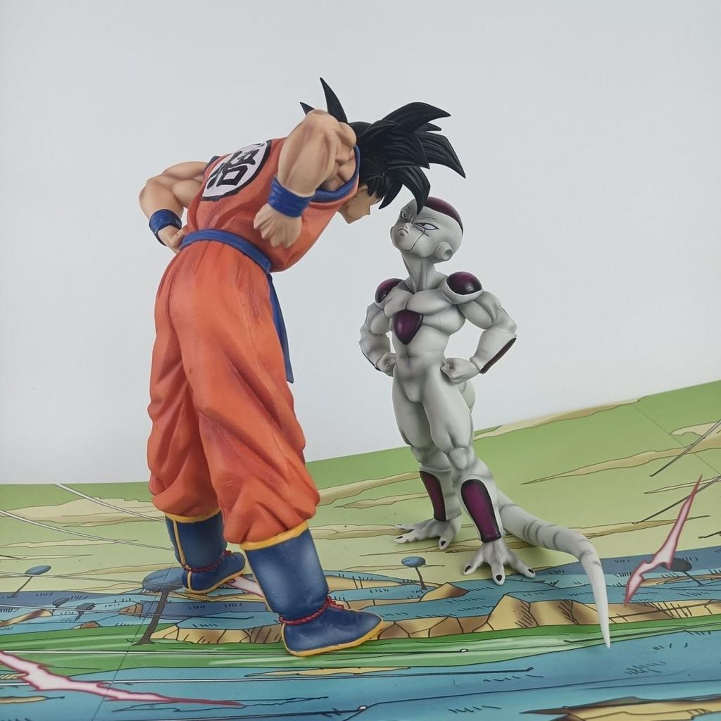 JT studio Same style Goku and Frieza Eye contact dragon ballz figures anime Kung Fu Handsome PVC Mini hot Model Beautiful Gift Toys