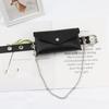 Bag Square Chain Belt Without Punching Square Buckle Suitable For Both Women Men