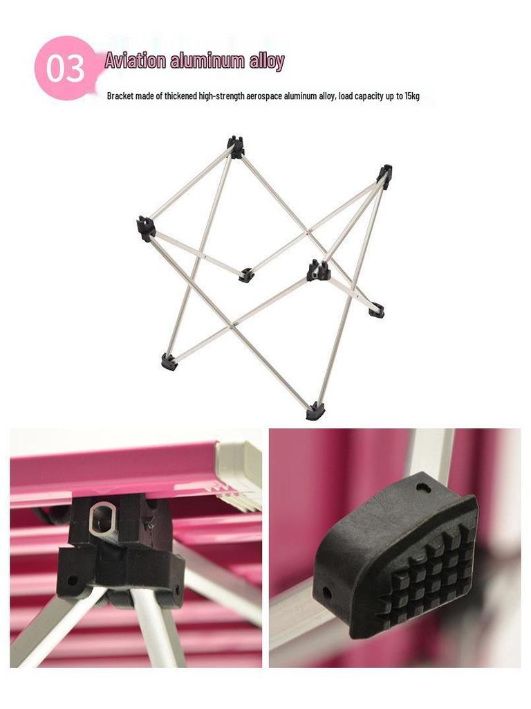 Ultralichte Opvouwbare Aluminium Campingtafel