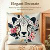 Summer Style Leopard Cushion Cover Natural Linen Organic Fabric DoubleSided Printing Sofa Home Decor Gift Pillow Case