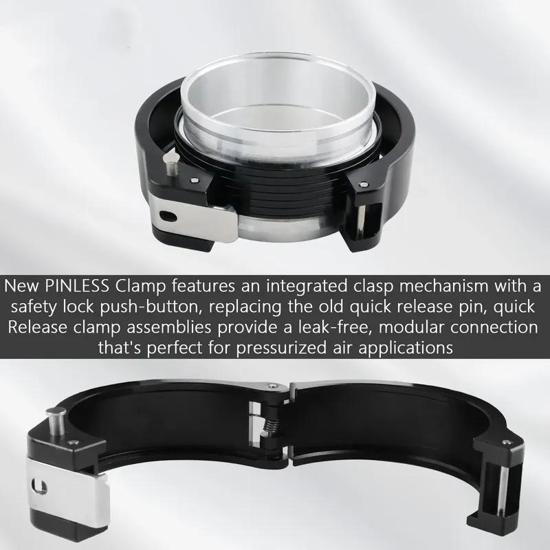 Universal 2.5/3/4 Inch Pinless HD Clamp for Intercooler Pipe Clamp and Flanges 63/76/102mm