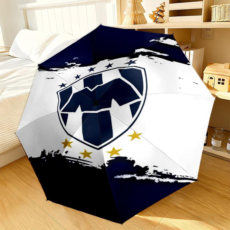 Football Club Emblem Umbrella 8-Frame for Travel, camping, Casual Lightweight Portable Umbrella, Essential for every family Holidays Gift