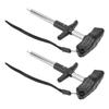 2pcs Easy Fish Hook Remover T Shape Fish Hook Separator Tools Portable Easy Reach Aluminum Fishing Hooks Extractor