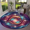 Star Animals Round Area Rug,Carpet Rug for Living Room Bedroom Sofa Playroom Decor,Non-slip Floor Mat
