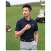 Callaway 2025 Summer Summer Embroidered Golf Business Leisure Sports Style Water Ripple Solid Color Polo Shirt