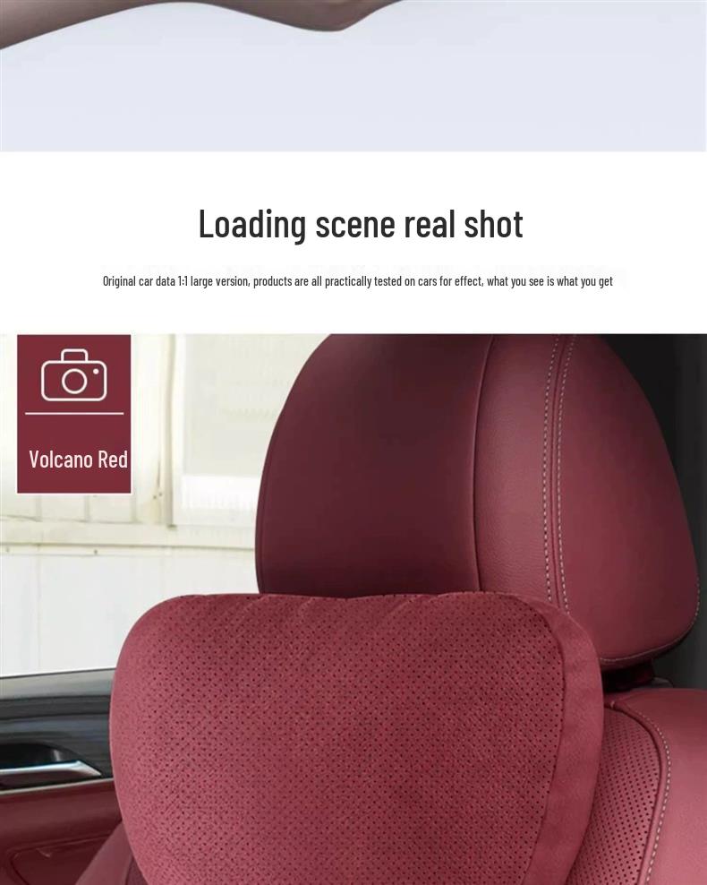 Tesla Car Headrest and Neck Support Pillow for Model 3/Y/S/X - Lumbar Support Cushion for Car Seats