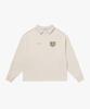 GOALSTUDIO Emblem Over Fit Collared Sweat-Oatmeal