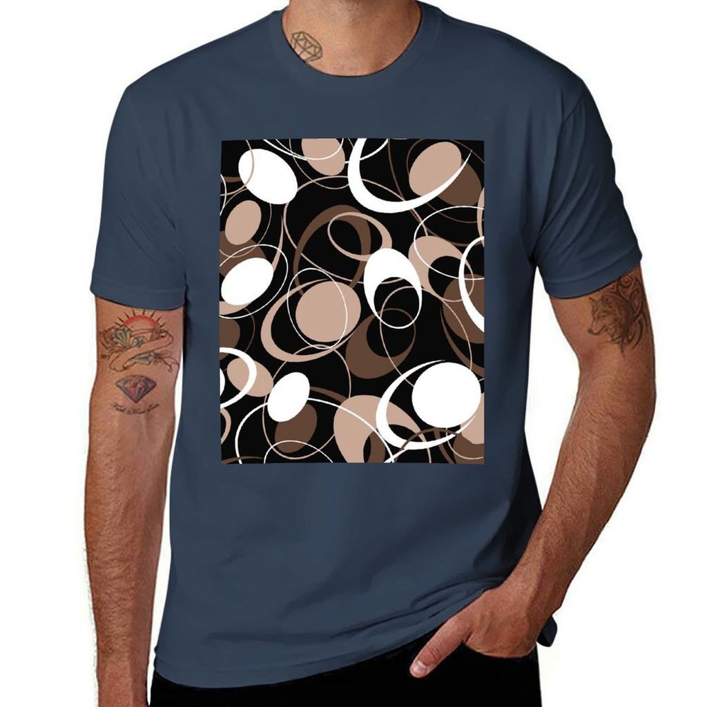 Retro 60s Ovals Tshirt Retro Style Print Casual Top Tshirt