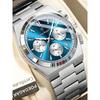 Reloj de Hombre de Negocios Superior Cronógrafo Fecha Acero Inoxidable Reloj de Hombre Clásico Resistente al Agua Luminoso Relojes de Cuarzo para Hombre