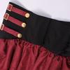 Women's Steampunk High-Waisted Ruffled Skirt for Cosplay