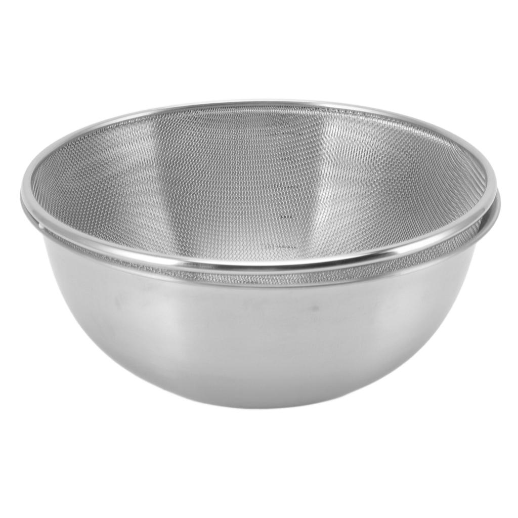 Stainless Steel Strainer Colander Fast Drainage 24CM Diameter Safe Food Grade Material Salad Bowl for Home Kitchen