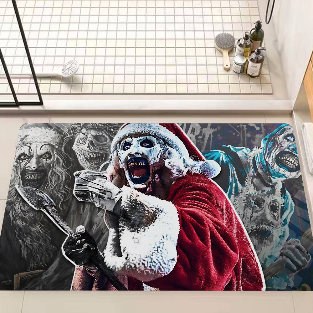 

Horror Movie Terrifier Floor Mat INS Style Soft Bedroom Floor House Laundry Room Mat Anti-skid Household Carpets 40x60cm