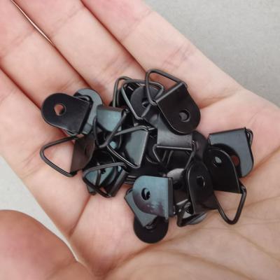 100 PZ Ganci per cornici foto Accessori Anello di sospensione triangolare Ferramenta Fibbia di sospensione Anello medio per cornici foto Vite Gancio triangolare dorato