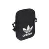adidas Originals Trefoil Large Logo Print Zipper Polyester Phone Bag Shoulder Crossbody Mini Unisex Bags Black EI7411