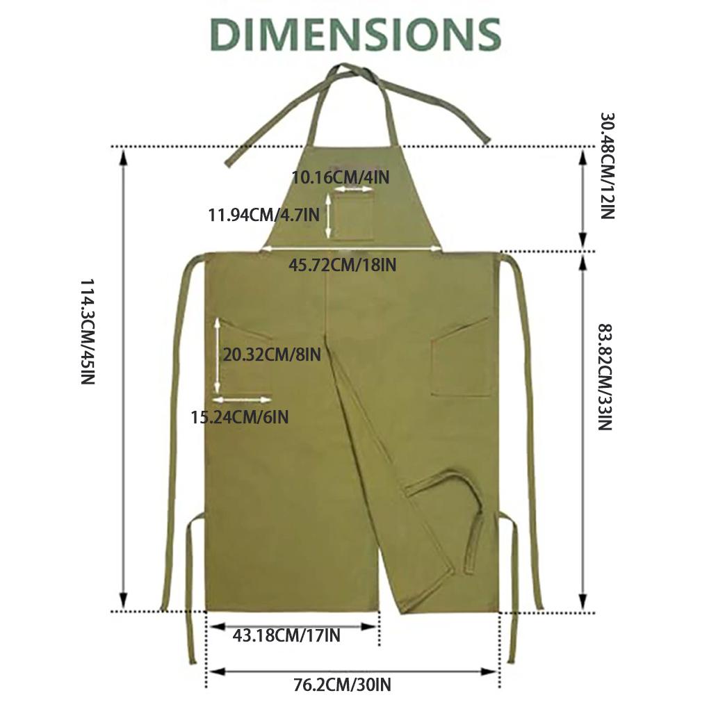 Split-Leg Apron, Ceramic Apron, Design, Pocket Fabric, Easy Suitable For Pottery Restaurant Work, And Painting