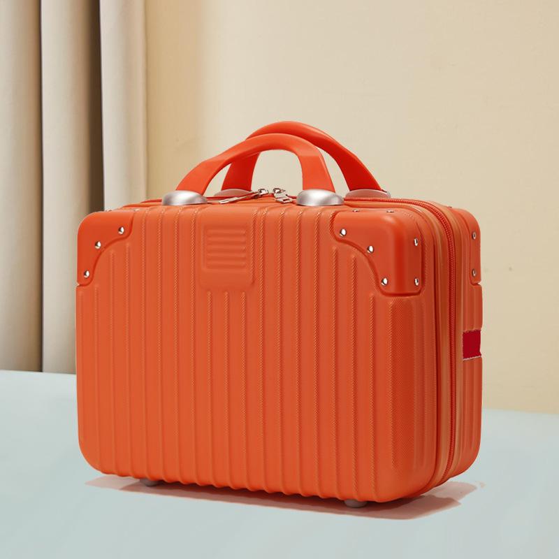 Retro Suitcase Set: 14" Women's Cosmetic Bag & 16" Men's Carry-On Luggage Gift Box.