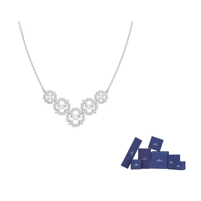 Swarovski Sparkling Dance Necklaces Womens F-Original brand box (color random) белый