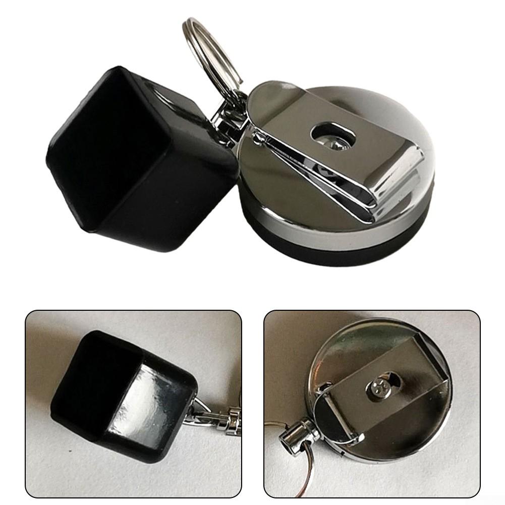 25*25*23mm Cue Chalk Holder 32g Black Retractable Rope