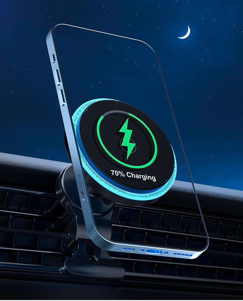 MagSafe Car Mount: Fast Wireless Charger for Apple Phones