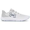 Under Armour Men's Charged Pursuit 3 Big Logo White/Halo Grey Running Shoes 3026518-108