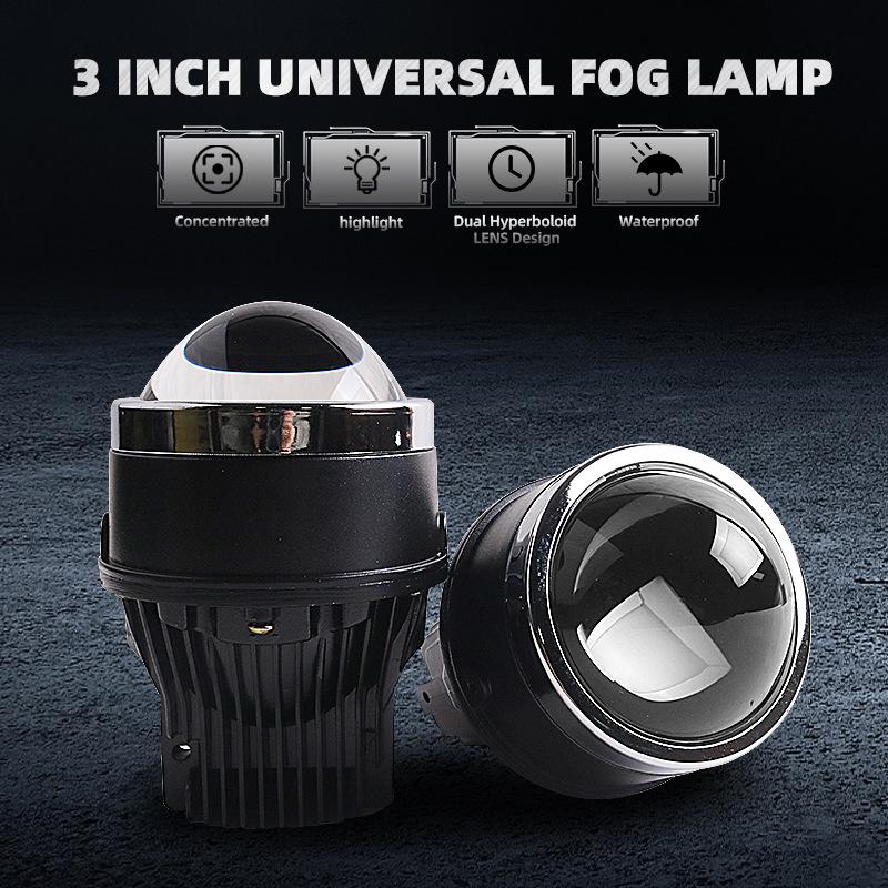 

Набор из 3 шт.: 3-дюймовые светодиодные би-пучковые противотуманные фары, 40 Вт, 6000K/3000K, с кронштейном Toyota Bracket White Light