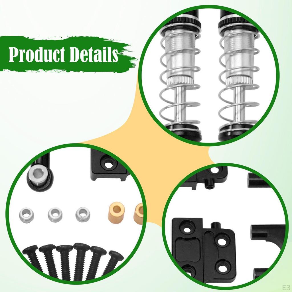 RC Metal Shock Absorber with Pull Rod Oil Filled Shocks DIY Accessories Easy To Install