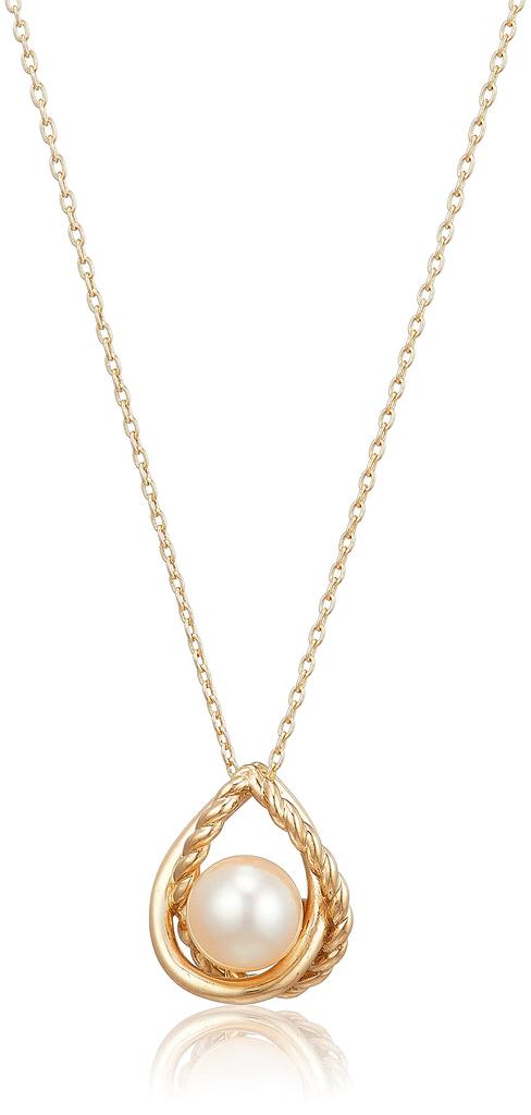 Wisp K10 Yellow Gold Necklace Akoya Pearl [WISP] (FPCWP21718)