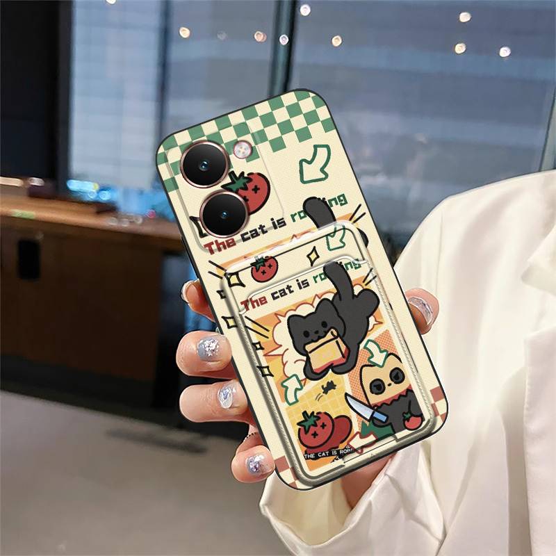 Graffiti Waterproof Phone Case For Realme P3 Ultra 5G Card Sleeve Anti-dust Card Slot Back Cover Cover Anti-knock Cute
