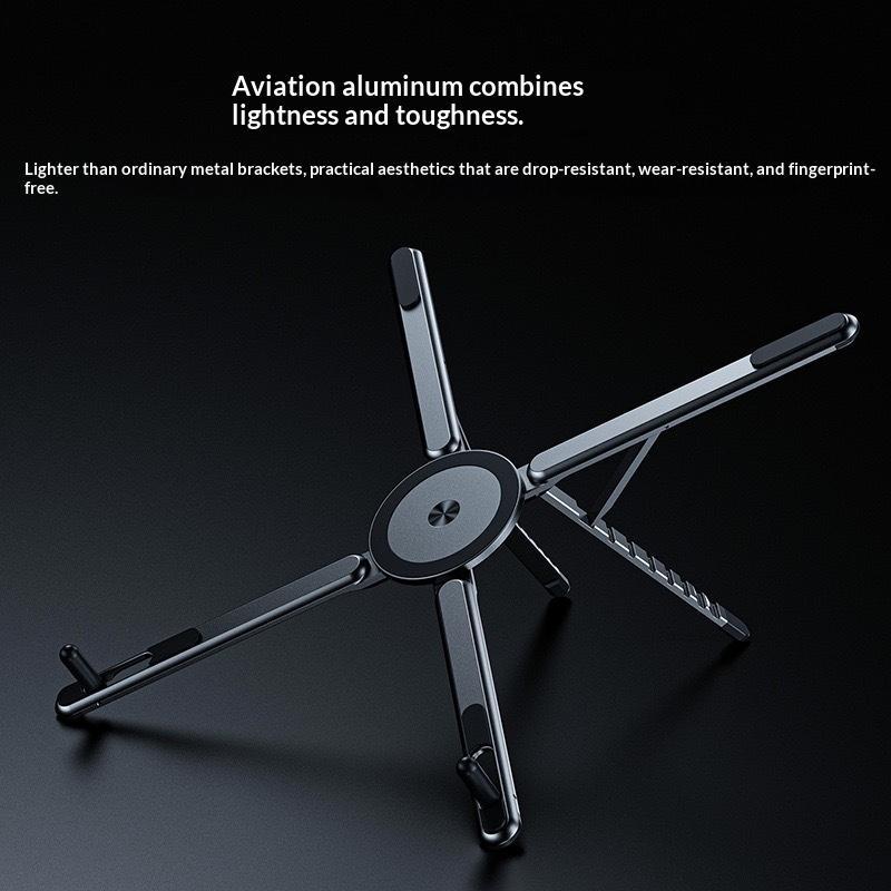 Plastic Universal Adjustable Phone Laptop Tablet Stand Magnetic Base 8 Height Gears for Home Office Streaming Use