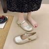 Ballet style flats women's summer 2025 new French silver two wear Mary Jane shoes with skirt single shoes