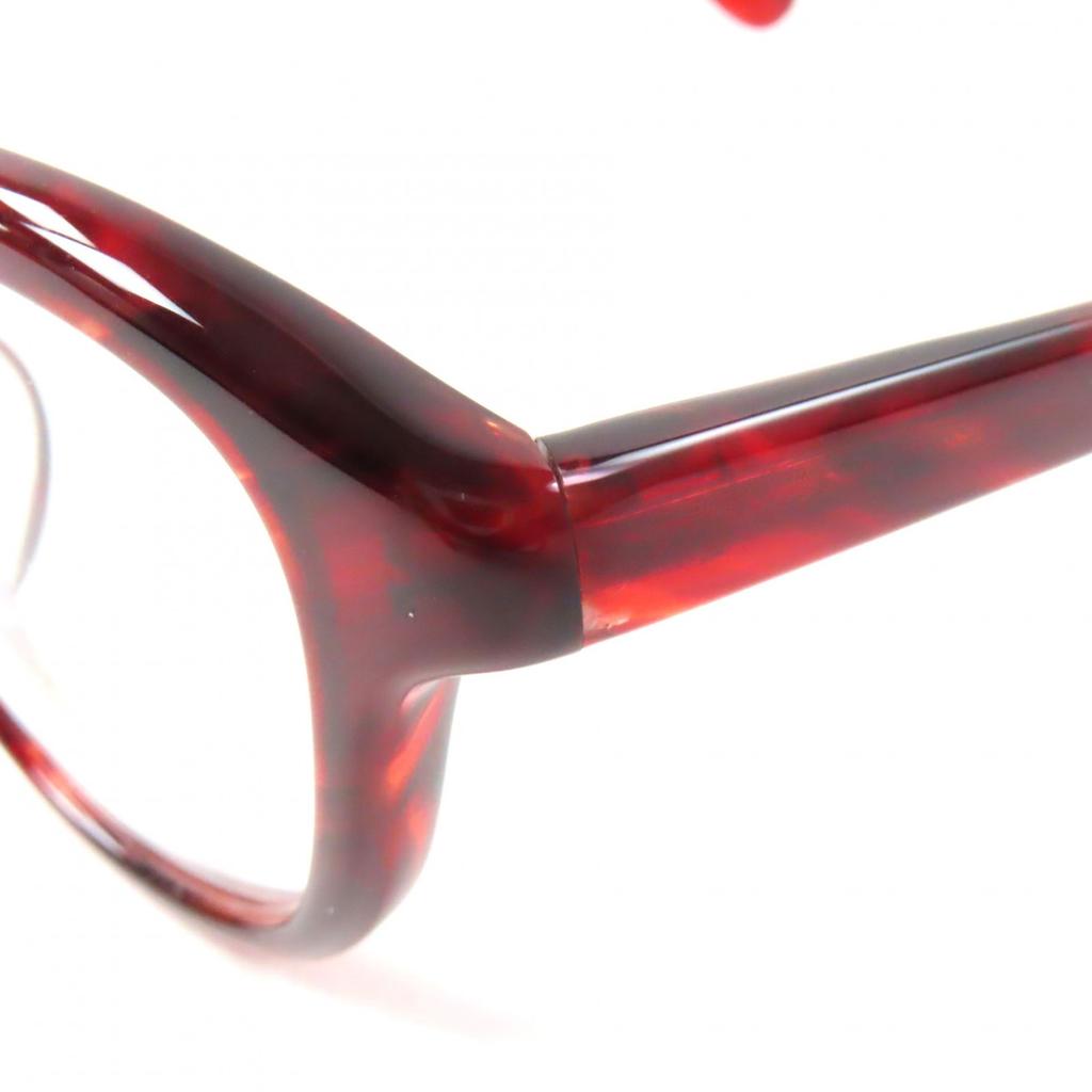 Great Ayame Glasses NEWOLD New Old Clear Red Mens Used