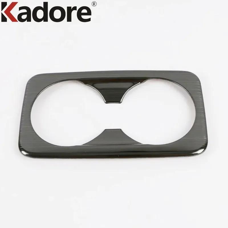 Car Rear Seat Water Cup Holder Frame Cover Trim For Kia Cerato Forte K3    Stainless Steel Interior Accessories
