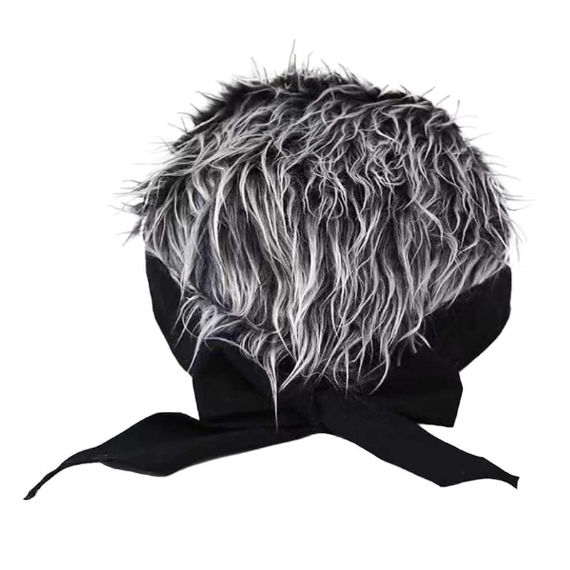 

[White Fang] unique hat hat with wig party items free size cosplay men s CZ702 (white)
