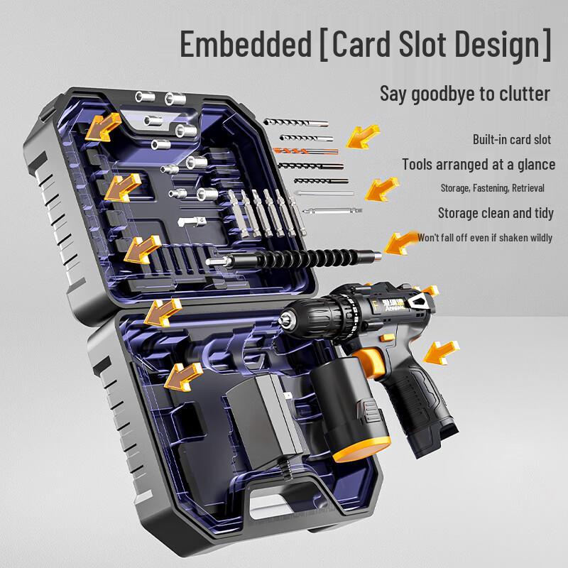 Aired 12V Cordless Drill & Screwdriver Tool Set CN Plug (adapter Included)