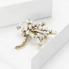 Fashion Small Fresh Pearl Wishing Tree Brooch Temperament Elegant Women'S Dress Cheongsam Corsage Jewelry Plant Pin