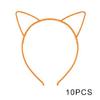 5pcs 10pcs Best selling cat ears headband bezel girl hair accessories hairbands plastic party props headwear children's jewelry