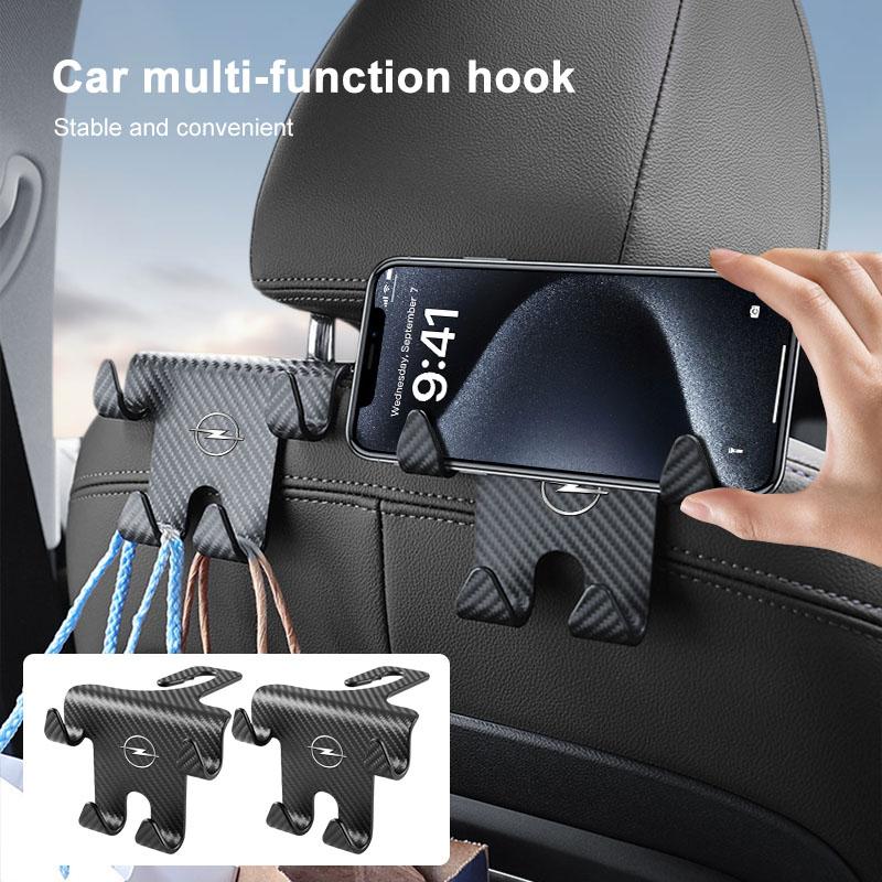 Car Seat Headrest Hook Universal Phone Holder Backseat Organizer For Opel Astra H G J Insignia Mokka Zafira Corsa Vectra C D Antara