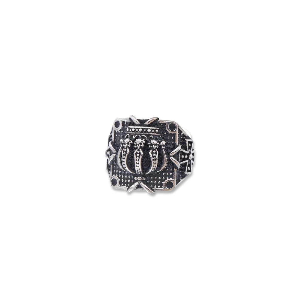 

Yhpup Size 9 10 11 12 Punk Trending Hip Hop Crown Statement Ring for Men Gift 316L Stainless Steel Creative Charm Finger Jewelry 9