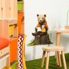 Honey-Eating Adorable Brown Bear Wall Sticker Playful Sweet Self-Adhesive Removable Decor for Kids Room Bedroom