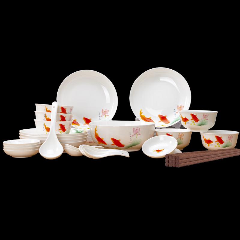 Mici Lotus Fish 32-Piece Ceramic Dinnerware Set