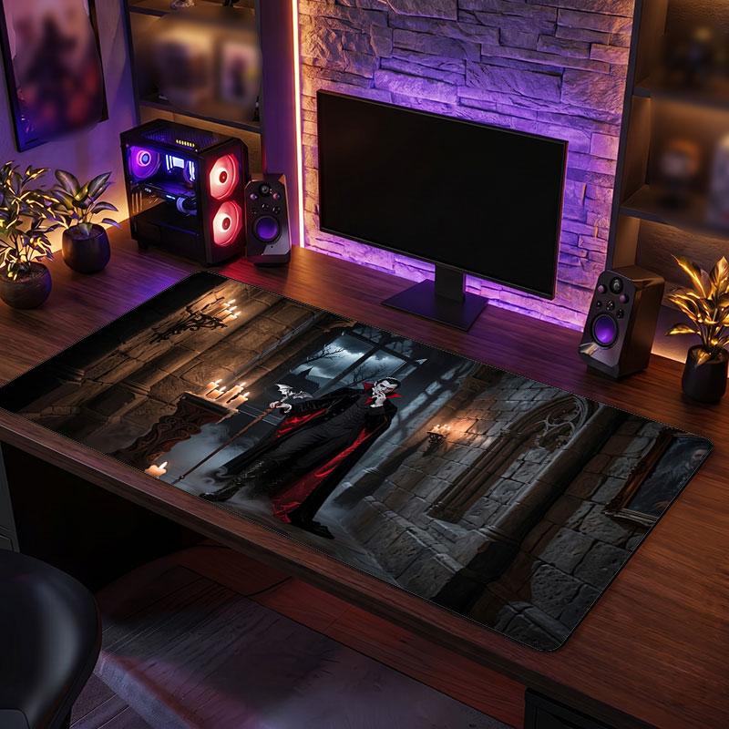 Big Mouse PadDracula Extended Soft Desk Mat Gaming Office Computer Table Decor Mat